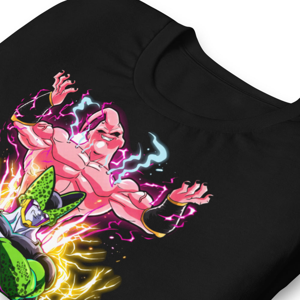 Playera Dragon Ball Frieza Cell Buu Lightning Auras - Doblado zoom