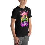 Playera Dragon Ball Frieza Cell Buu Lightning Auras - Modelo masculino lateral