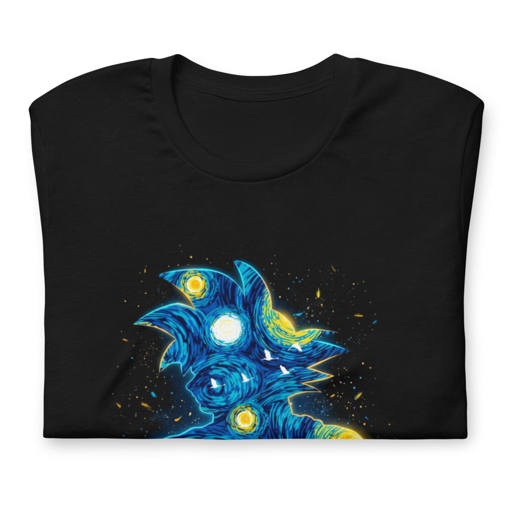 Playera Dragon Ball Goku Starry Night Kame House - Doblado