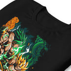 Playera Dragon Ball Goku Vs Broly Green Aura - Doblado zoom