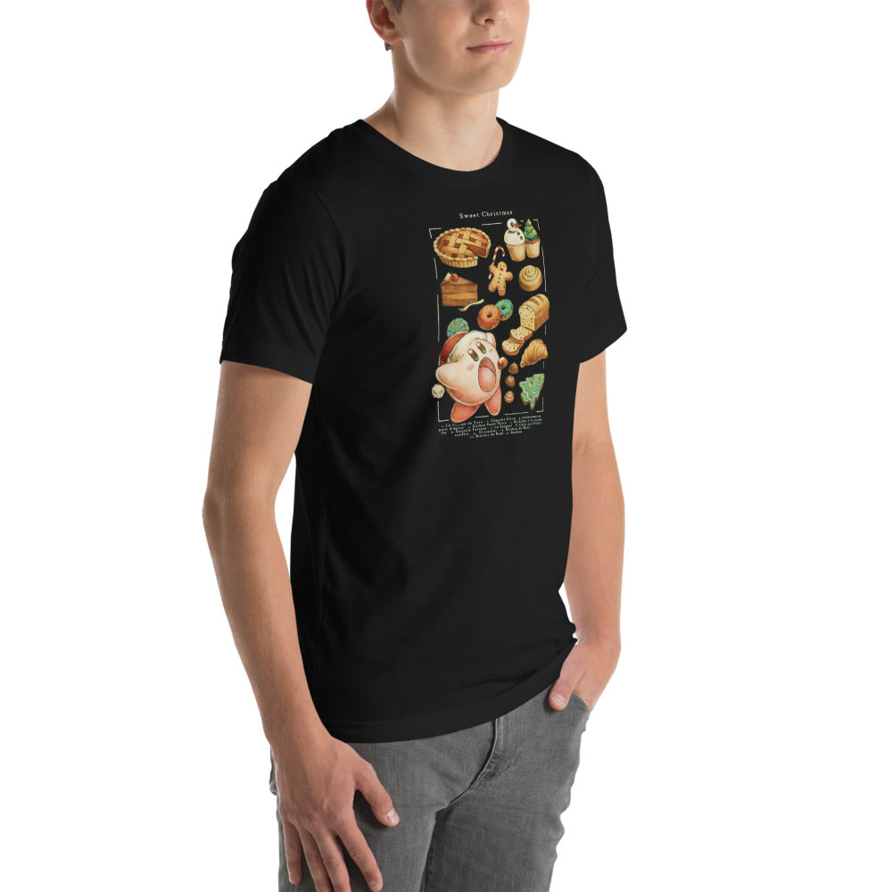 Playera Dulce Navidad - Modelo masculino lateral