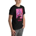 Playera Evangelion Eva 01 Berserk Pink - Modelo masculino lateral