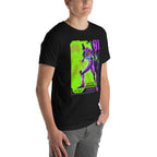 Playera Evangelion Eva 01 Shinji Ikari Nerv - Modelo masculino lateral