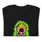 Playera Goku Super Saiyan Peanuts Scream Green Aura - Doblado