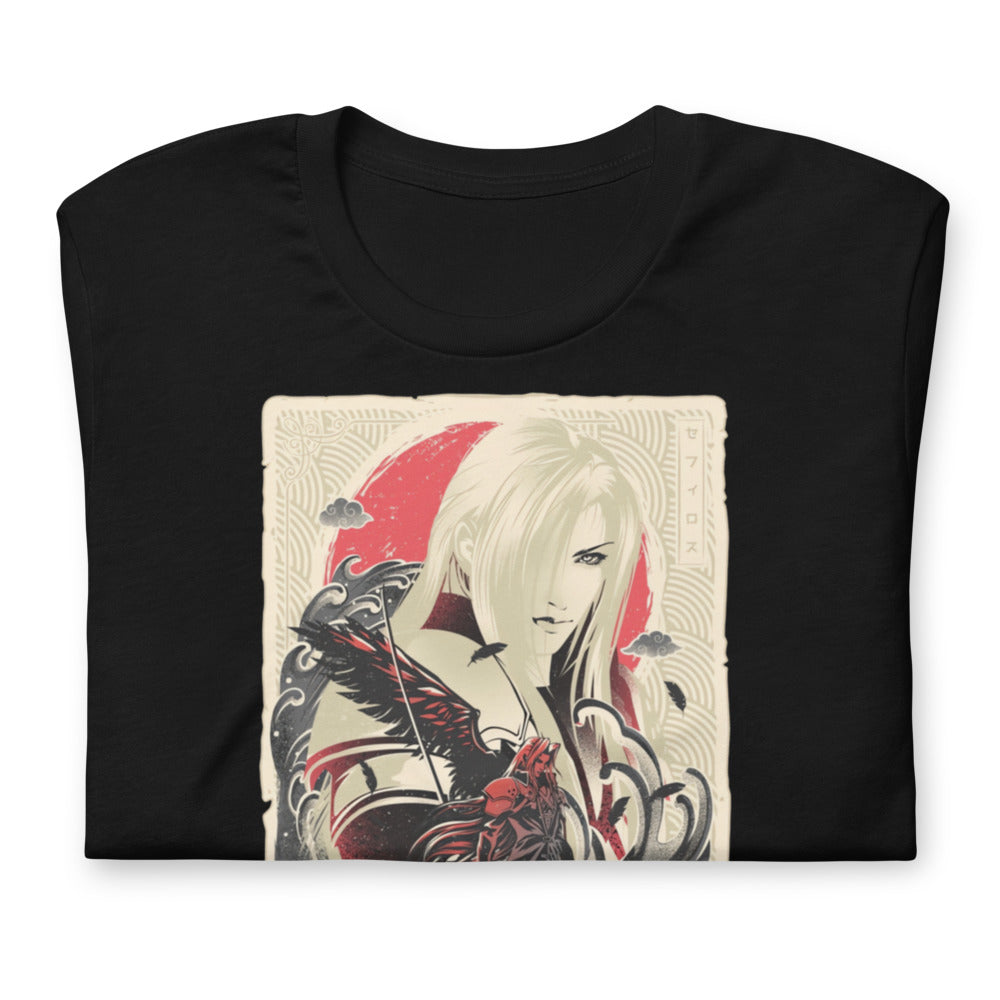 Playera Great Wave Sephiroth Final Fantasy - Doblado