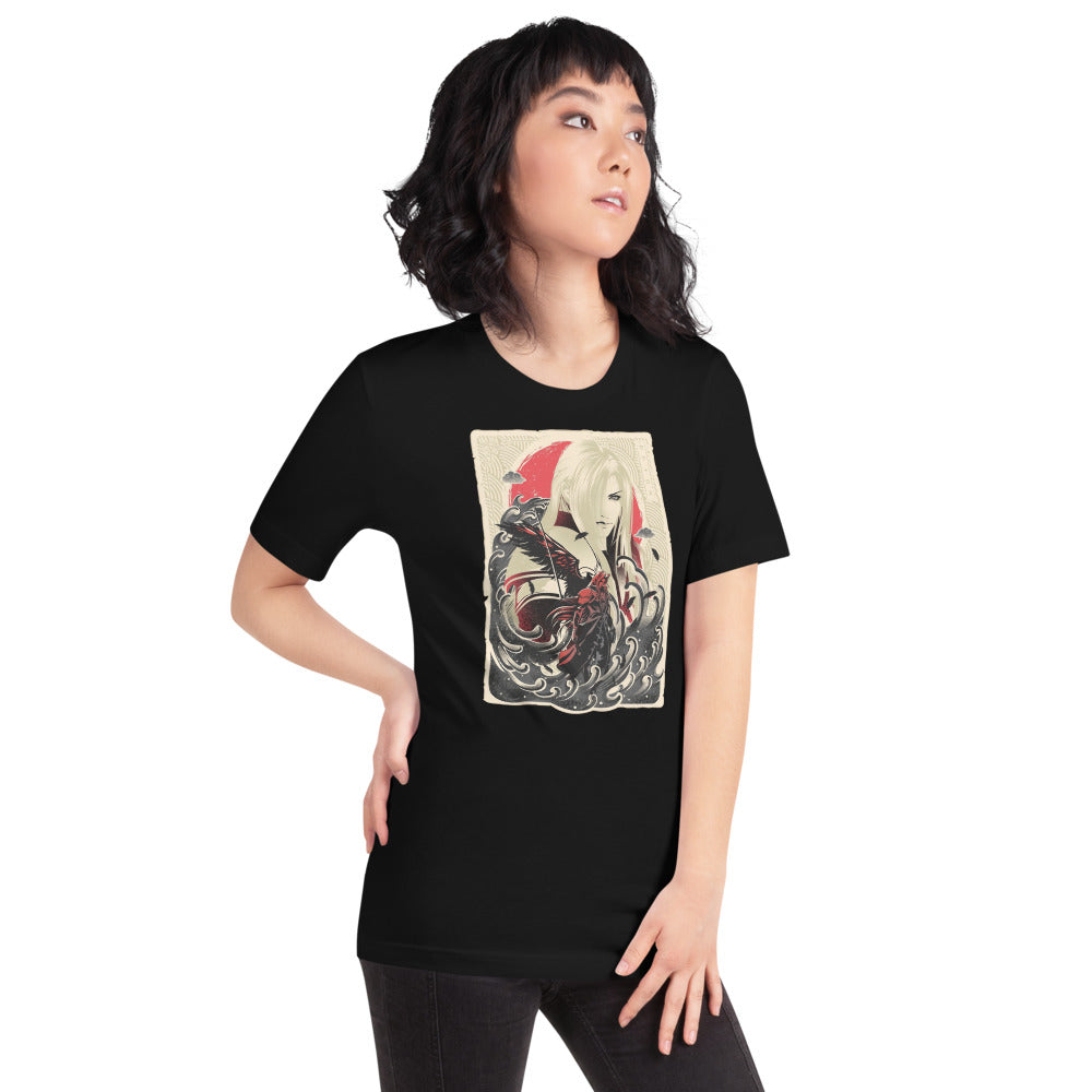 Playera Great Wave Sephiroth Final Fantasy - Modelo femenina
