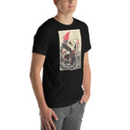 Playera Great Wave Sephiroth Final Fantasy - Modelo masculino lateral