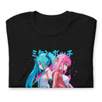 Playera Hatsune Miku Bocchi Back To Back Neon - Doblado