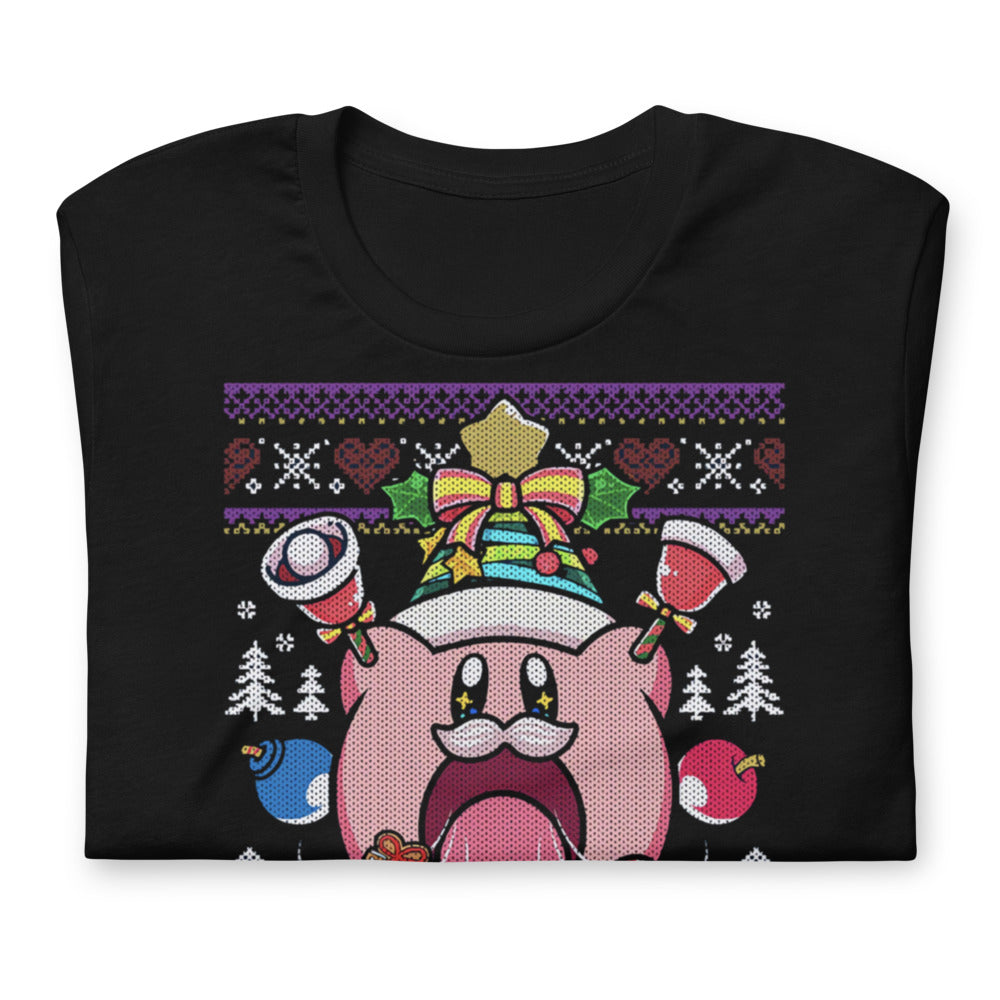 Playera Kirby Christmas - Doblado