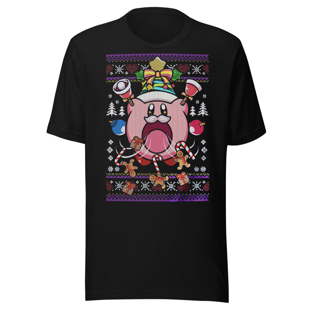 Playera Kirby Christmas - Frente grande