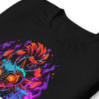 Playera Majora's Mask Skull Kid Neon Purple Flames - Doblado zoom
