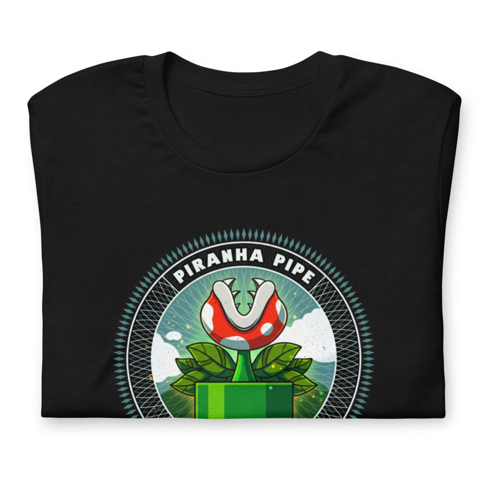 Playera Mario Piranha Pipe Conspiracy Club - Doblado
