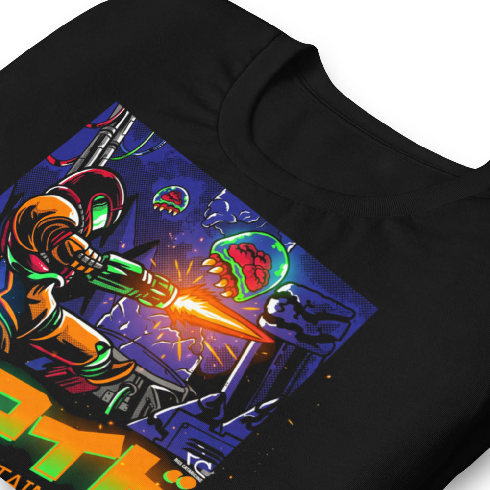 Playera Metroid Samus Retrogaming Katakana Box - Doblado zoom