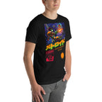 Playera Metroid Samus Retrogaming Katakana Box - Modelo masculino lateral