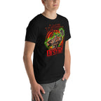 Playera Mortal Kombat Shao Kahn Flawless Victory - Modelo masculino lateral