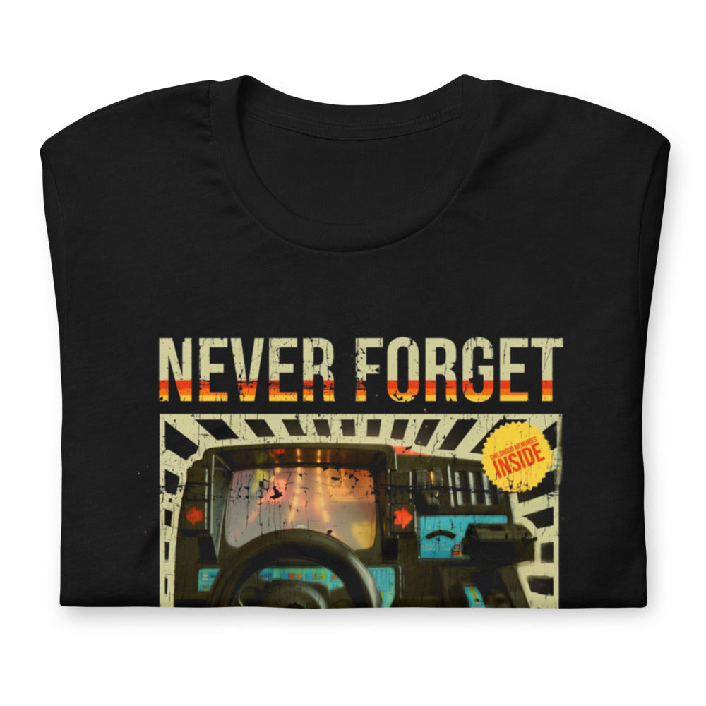 Playera Never Forget Nostalgia Edition - Doblado