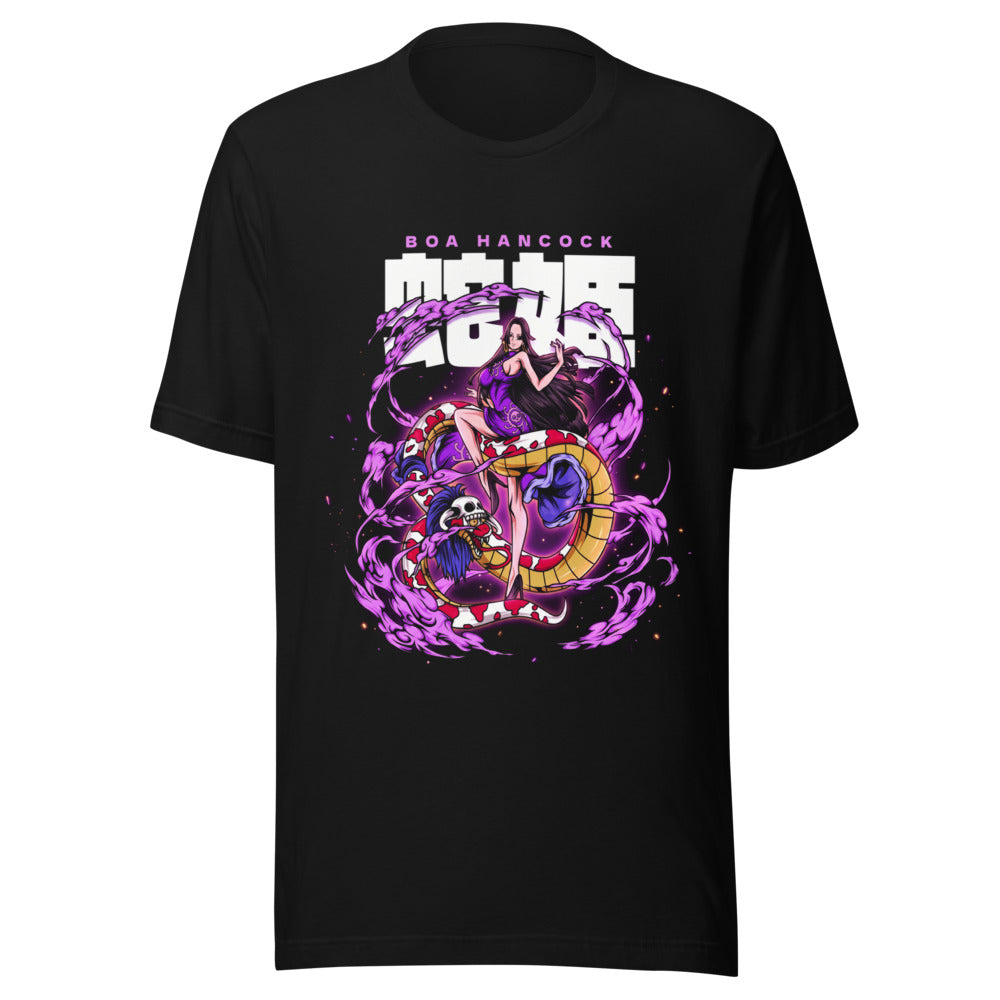 Playera One Piece Boa Hancock Purple Snake Smoke - Frente grande
