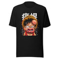 Playera One Piece Luffy Crying Swollen Lips Kanji - Frente grande