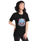 Playera One Piece Luffy Gear 5 Red Lightning - Modelo femenina