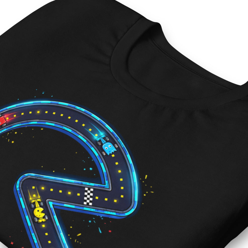 Playera Pac-Man Ghost F1 Racers Neon Track - Doblado zoom