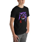 Playera Pokemon Gengar Oni Kanji Red Seal - Modelo masculino lateral