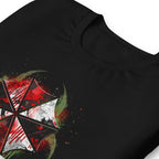 Playera Resident Evil Umbrella Biohazard Grunge Logo - Doblado zoom