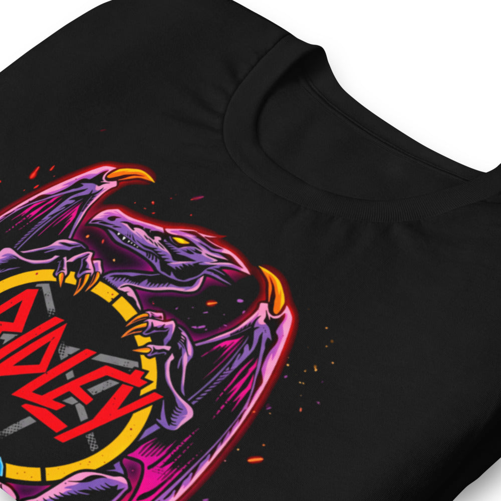 Playera Ridley Metroid Metal Logo Pentagram Dragon - Doblado zoom
