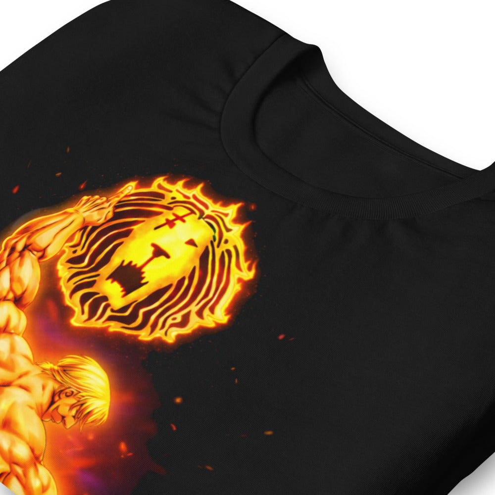 Playera Seven Deadly Sins Escanor Flaming Lion Emblem - Doblado zoom