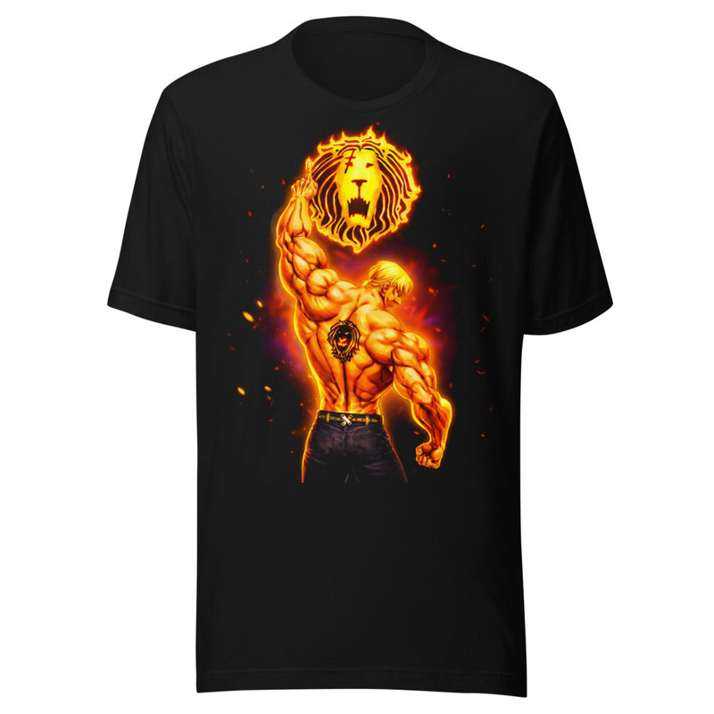Playera Seven Deadly Sins Escanor Flaming Lion Emblem - Frente grande