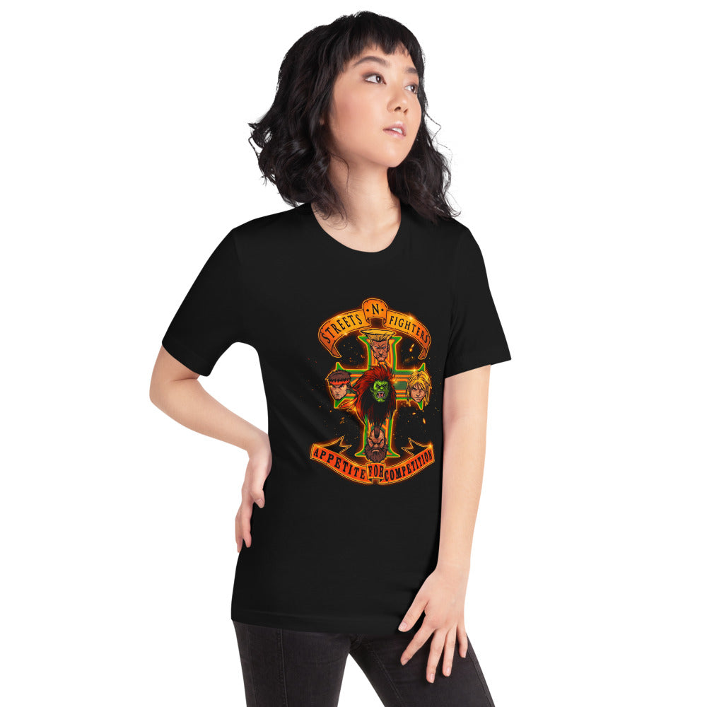 Playera Street Fighter Appetite For Competition - Modelo femenina