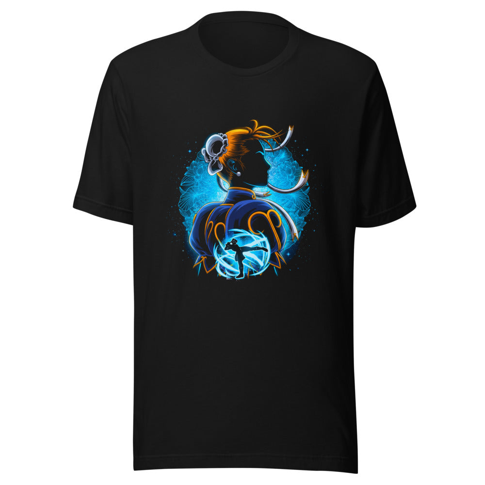 Playera Street Fighter Chun-Li Blue Lotus Kick - Frente grande