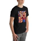 Playera Super Mario Gritty Cast Red Mushroom - Modelo masculino lateral