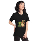 Playera Totoro Chihiro No Face Rain Umbrellas - Modelo femenina
