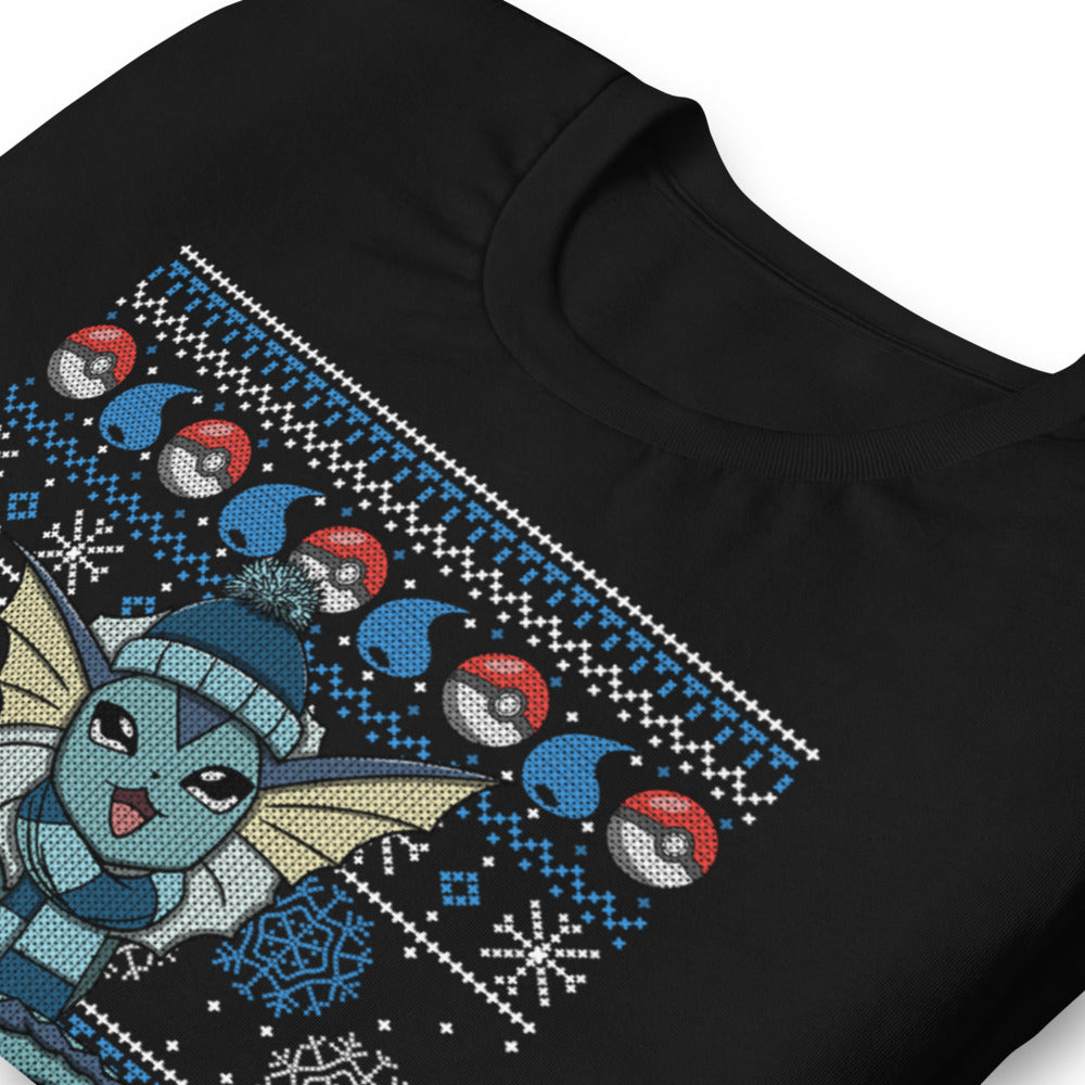 Playera Vaporeon Navideño - Doblado zoom