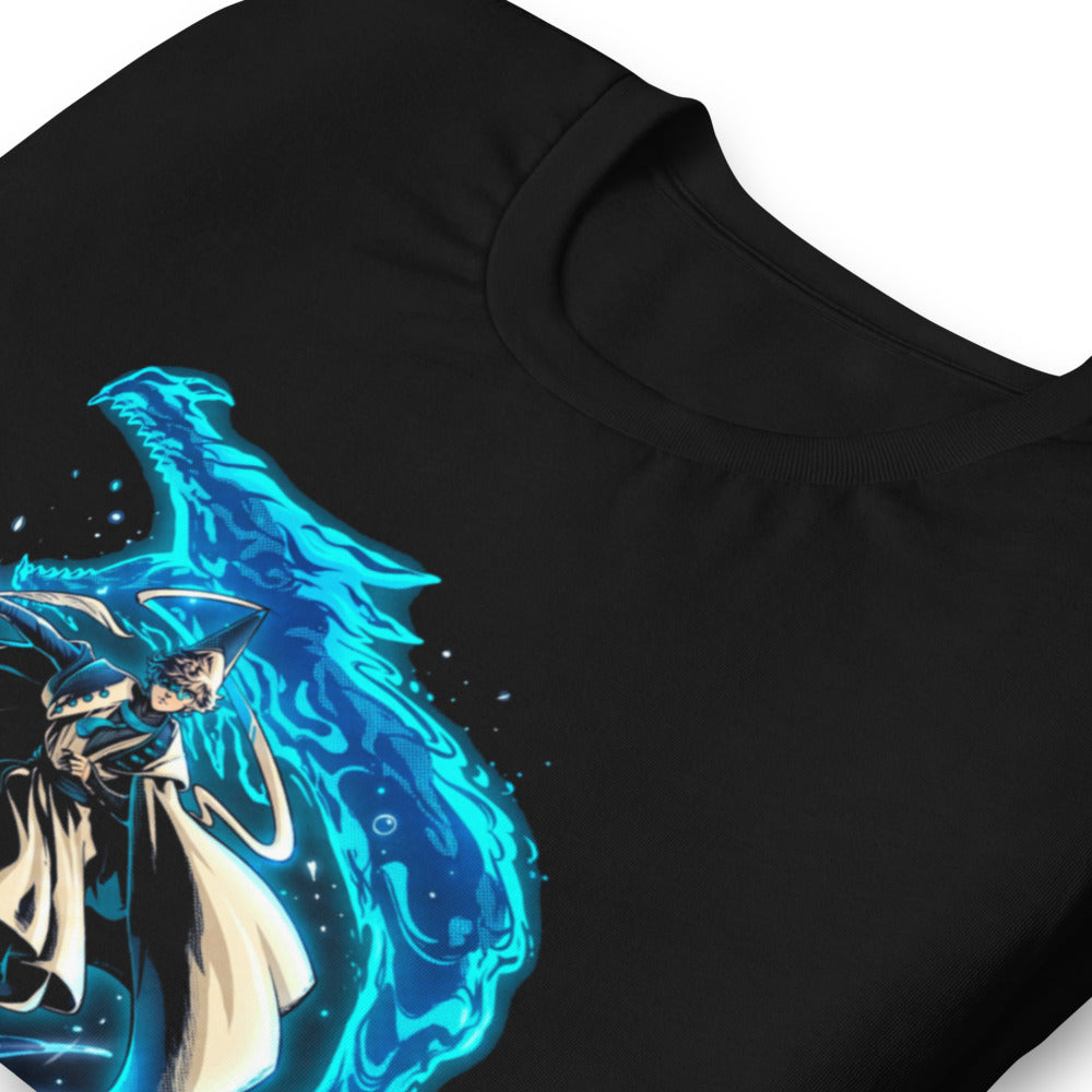 Playera Water Wizard Blue Dragon Splash - Doblado zoom