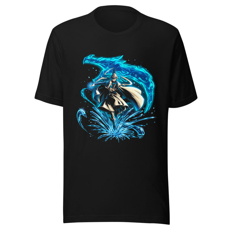 Playera Water Wizard Blue Dragon Splash - Frente grande
