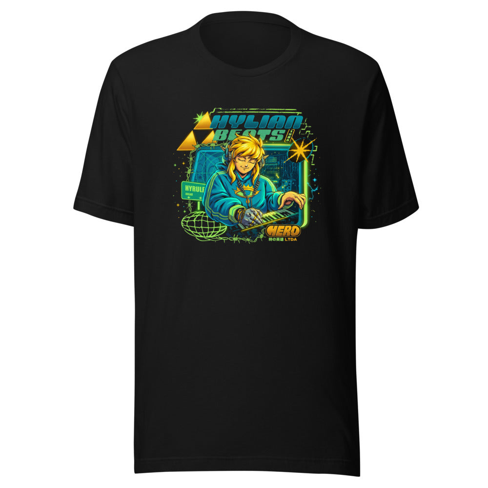Playera Zelda Link Hylian Beats Synth - Frente grande
