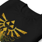 Playera Zelda Link Silhouette Golden Hylian Crest - Doblado zoom