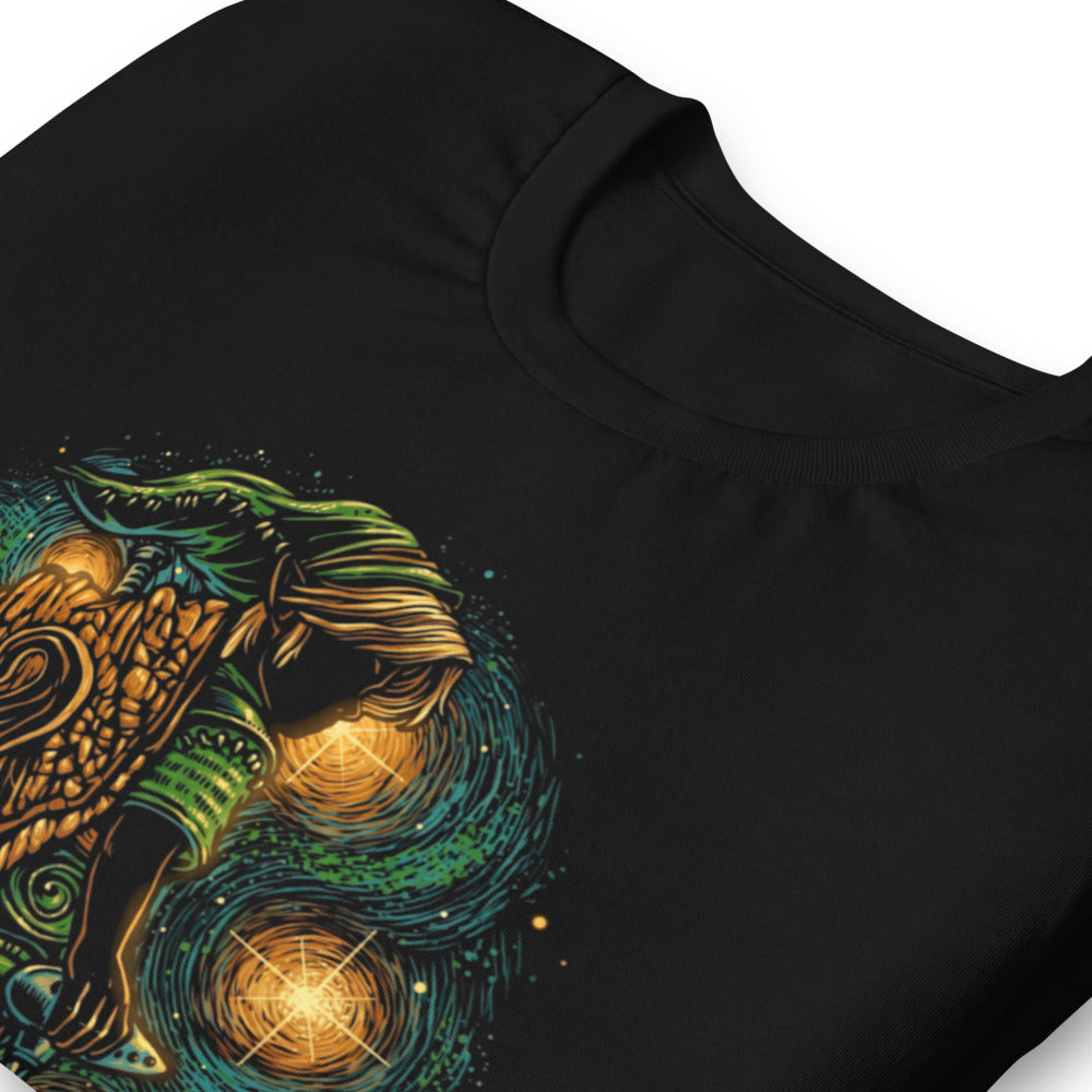 Playera Zelda Link Starry Night Ocarina - Doblado zoom