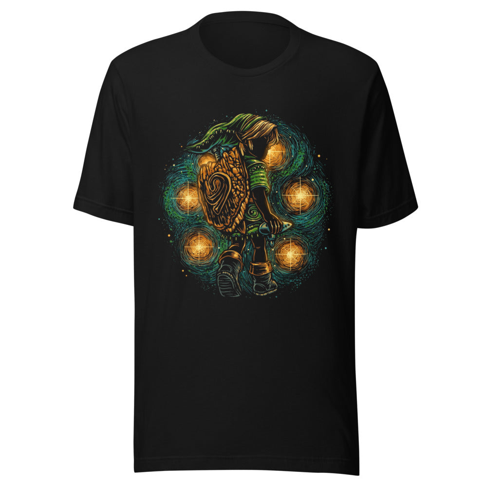 Playera Zelda Link Starry Night Ocarina - Frente grande