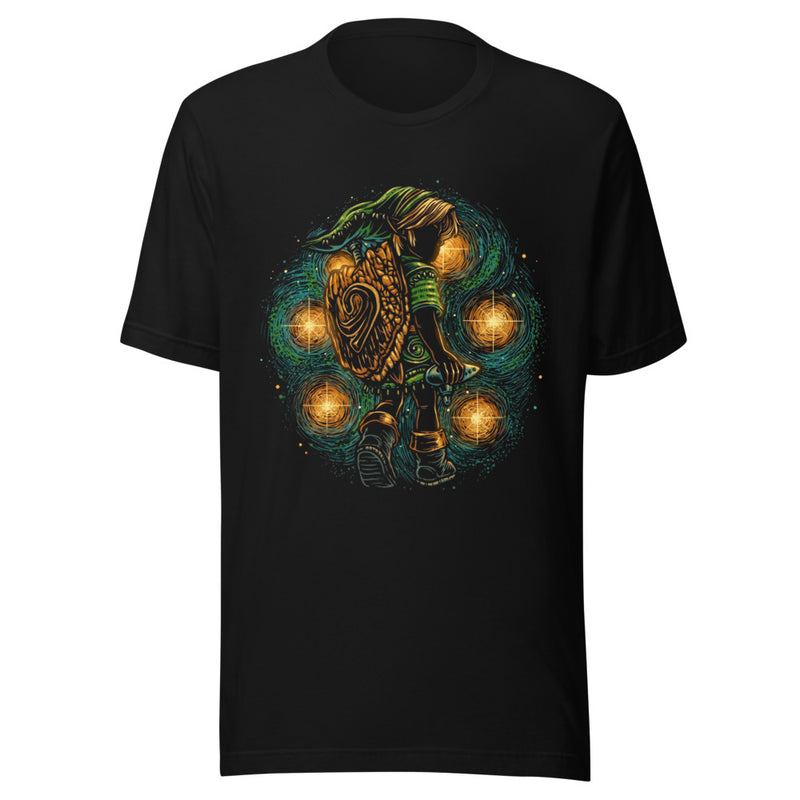 Playera Zelda Link Starry Night Ocarina - Frente grande