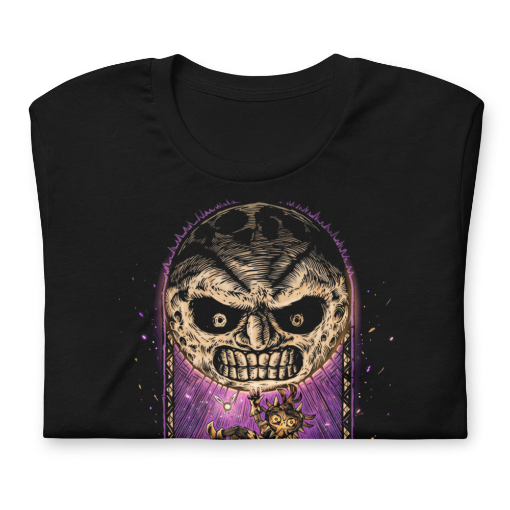Playera Zelda Majora's Mask Angry Moon Link - Doblado