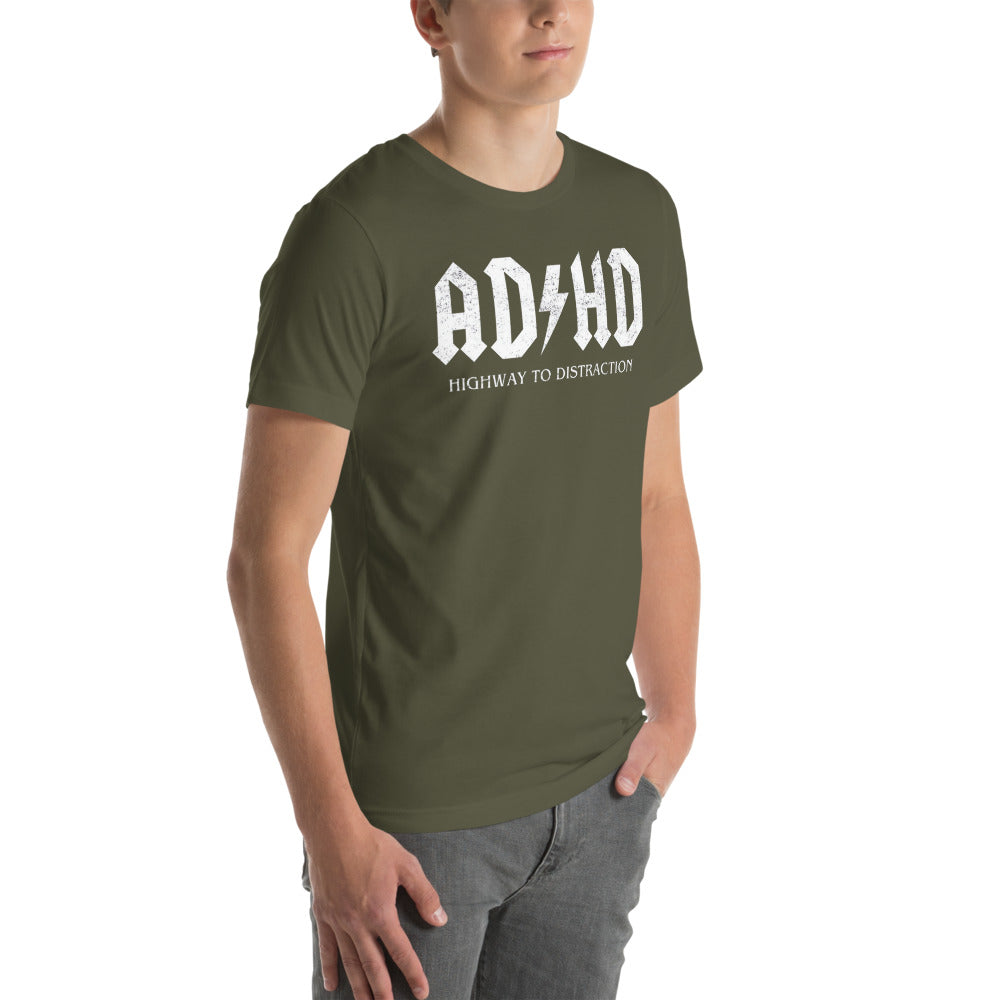 Playera AD / HD - Modelo masculino lateral