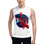 Sin mangas Cowboy Bebop Spike And Faye Red Katakana - Modelo masculino