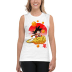 Sin mangas Dragon Ball Kid Goku Flying Nimbus - Modelo femenina