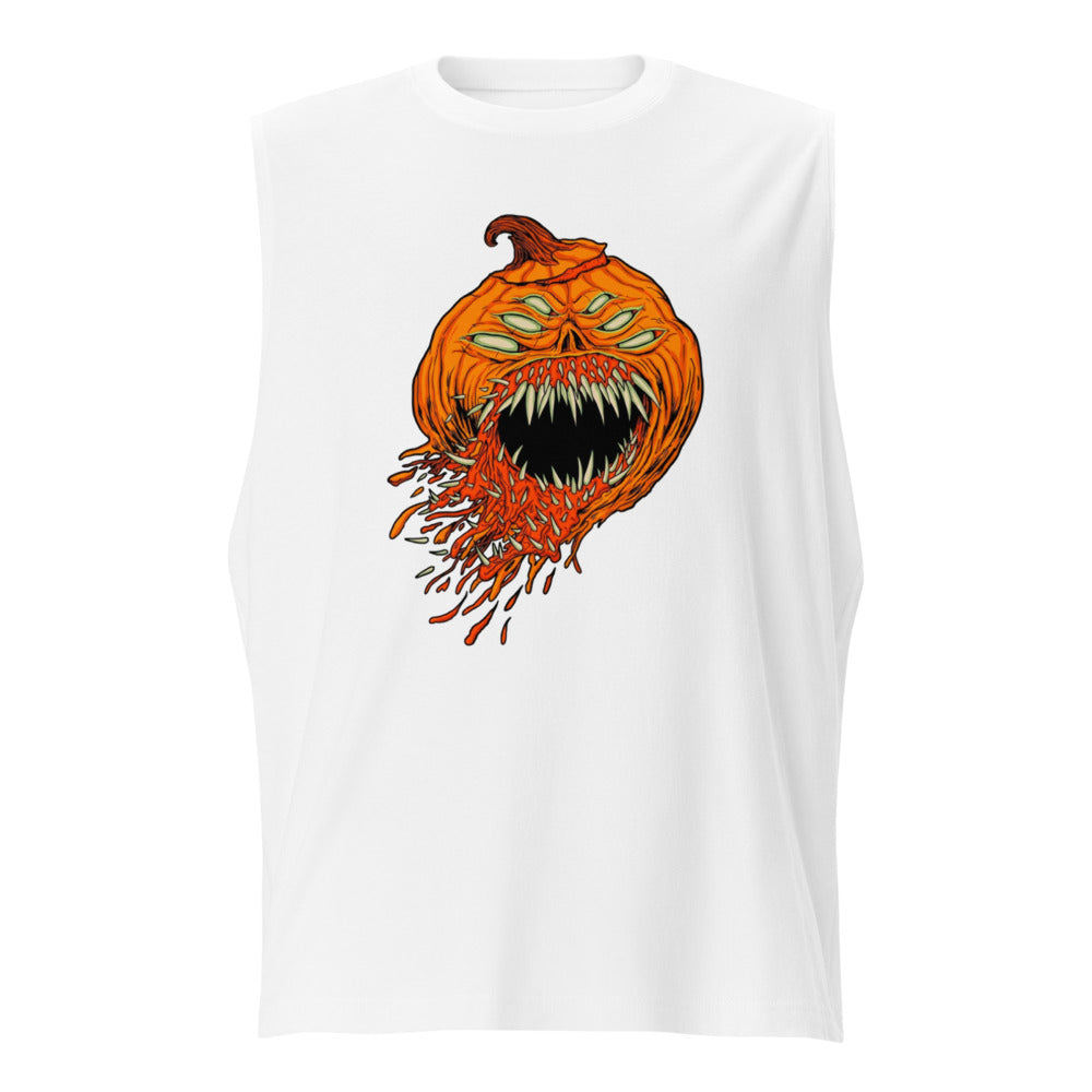 Sin mangas Halloween Pumpkin Monster Four Eyes - Frente