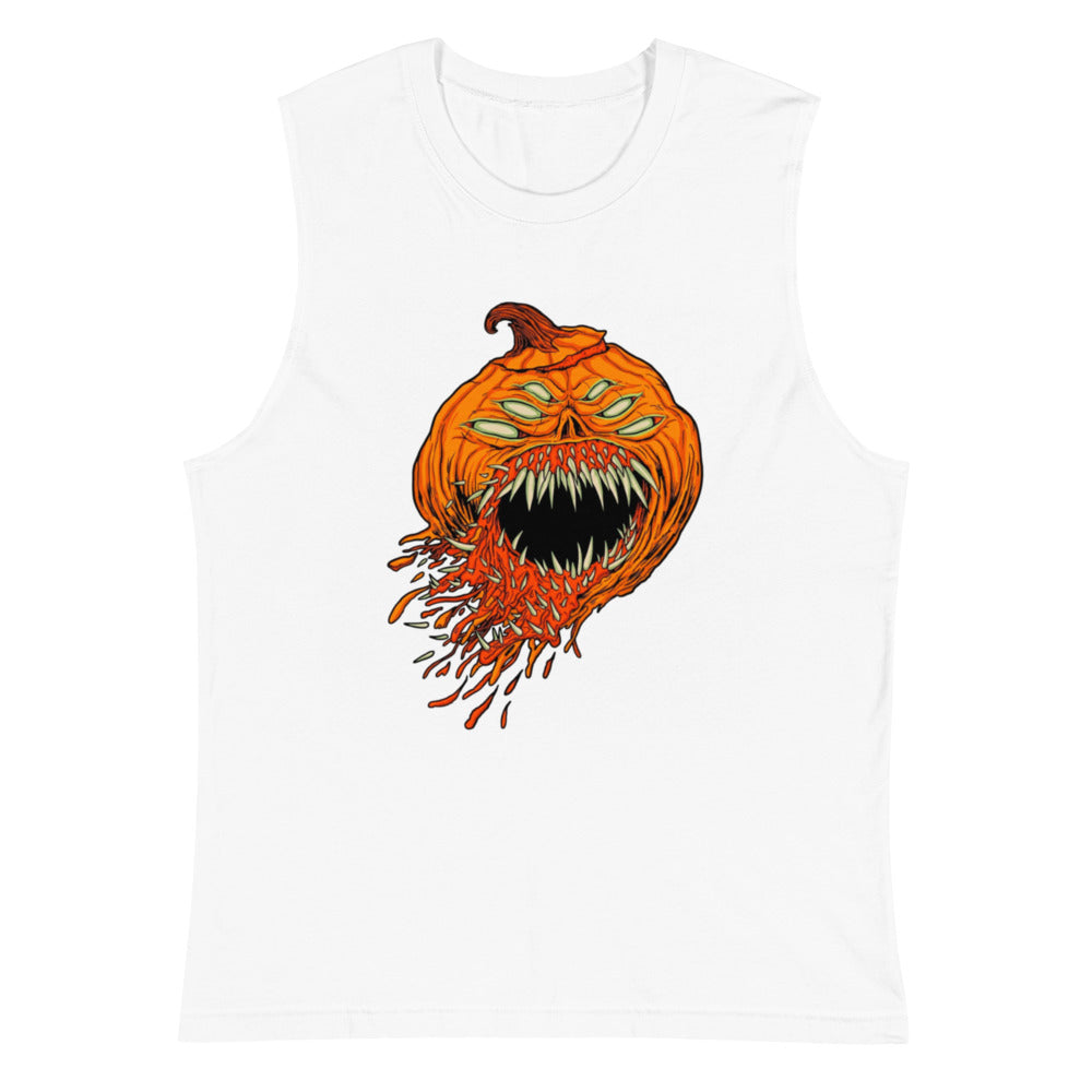 Sin mangas Halloween Pumpkin Monster Four Eyes - Plano