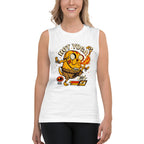 Sin mangas Jake Adventure Time Hot Yoga Dhalsim - Modelo femenina