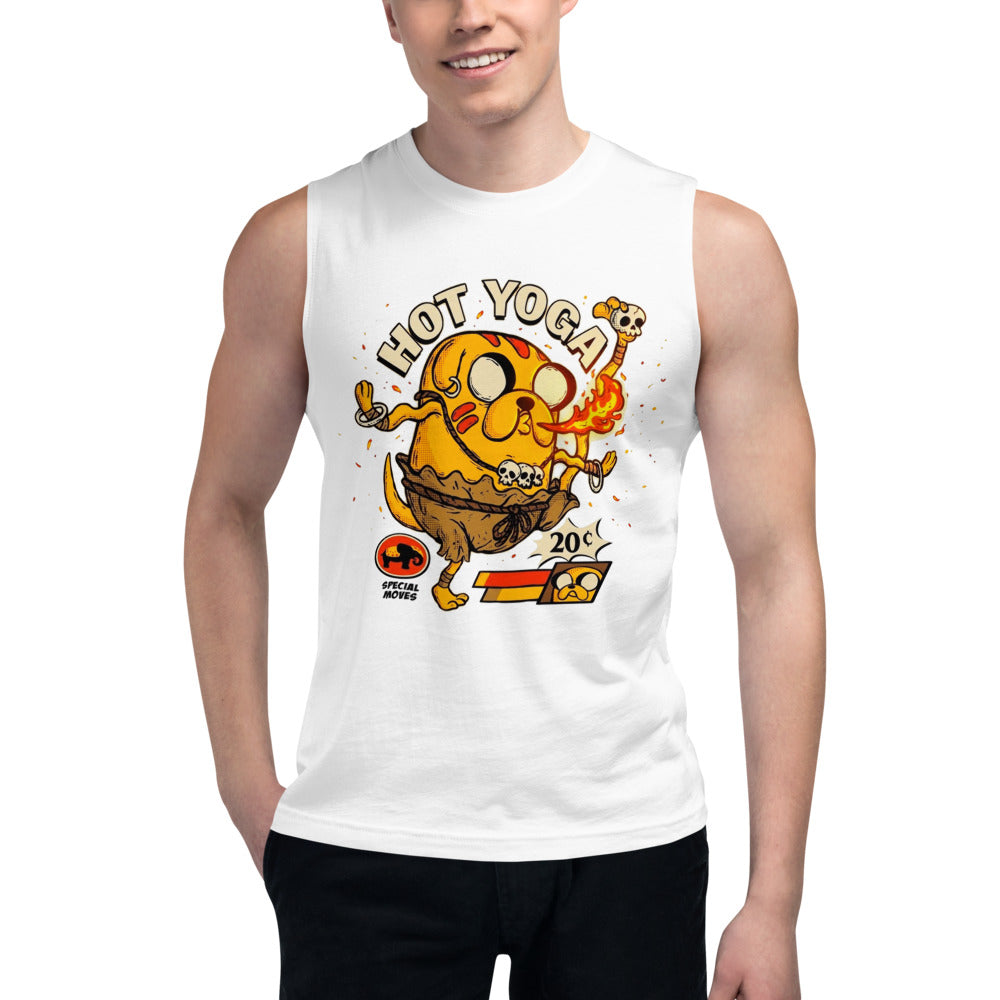 Sin mangas Jake Adventure Time Hot Yoga Dhalsim - Modelo masculino