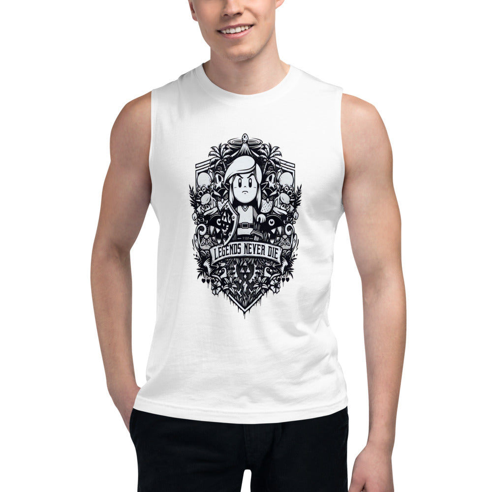 Sin mangas Legends Never Die Nintendo - Modelo masculino
